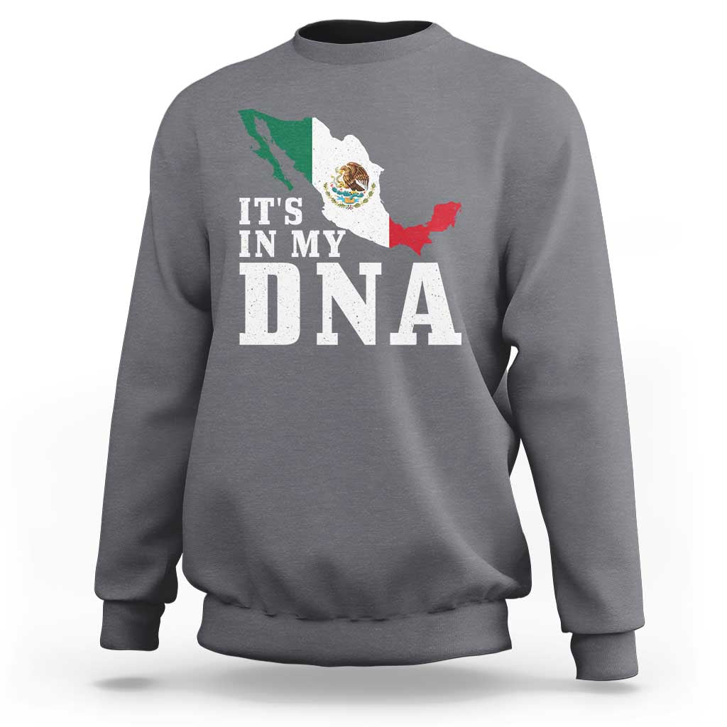 It's in My DNA Mexican Proud Hispanic Gift Mexico Flag Sweatshirt