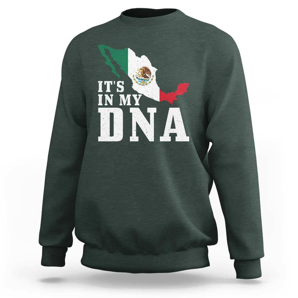 It's in My DNA Mexican Proud Hispanic Gift Mexico Flag Sweatshirt