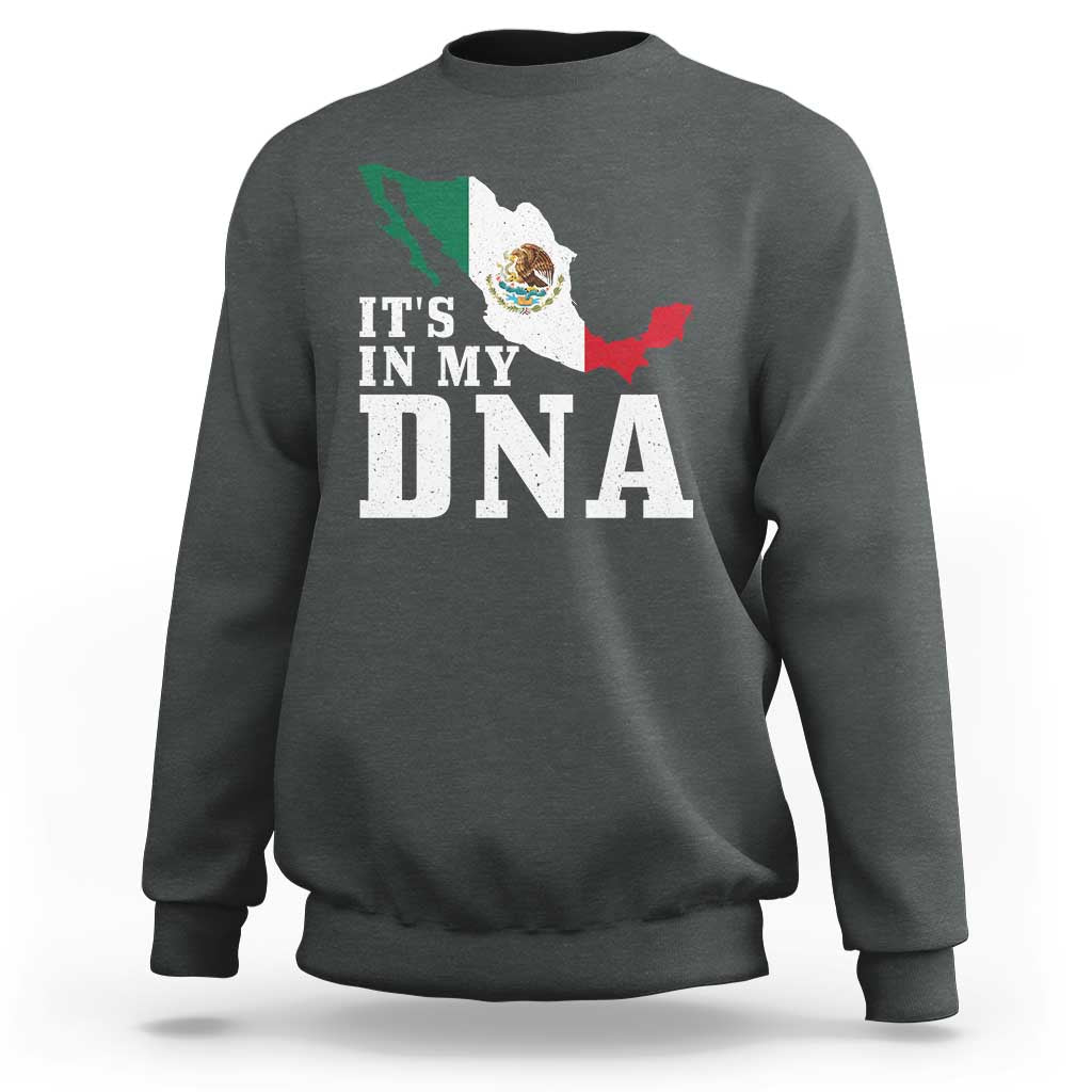 It's in My DNA Mexican Proud Hispanic Gift Mexico Flag Sweatshirt