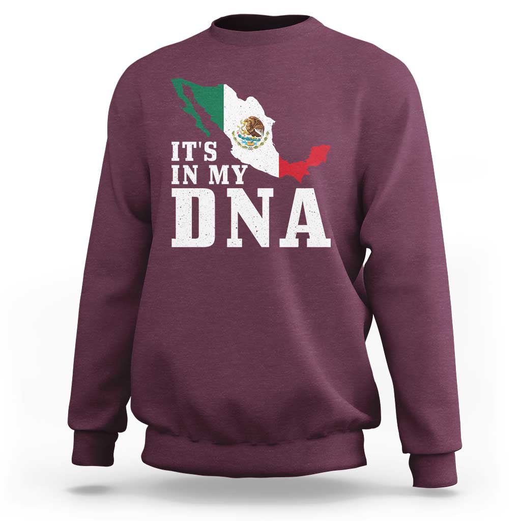 It's in My DNA Mexican Proud Hispanic Gift Mexico Flag Sweatshirt