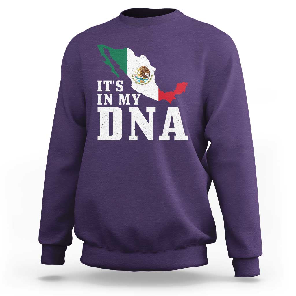 It's in My DNA Mexican Proud Hispanic Gift Mexico Flag Sweatshirt