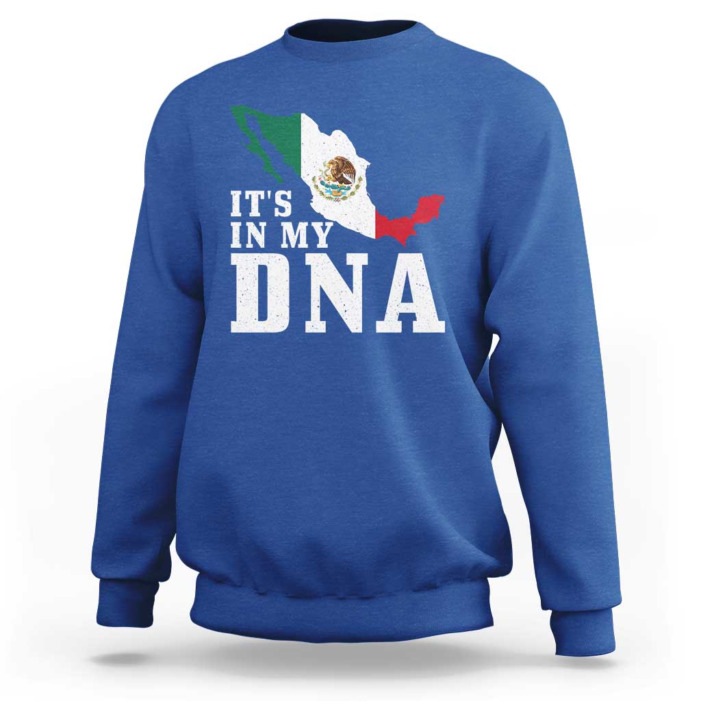 It's in My DNA Mexican Proud Hispanic Gift Mexico Flag Sweatshirt
