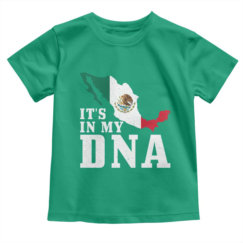 It's in My DNA Mexican Proud Hispanic Gift Mexico Flag Toddler T Shirt