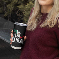 It's in My DNA Mexican Proud Hispanic Gift Mexico Flag Tumbler Cup