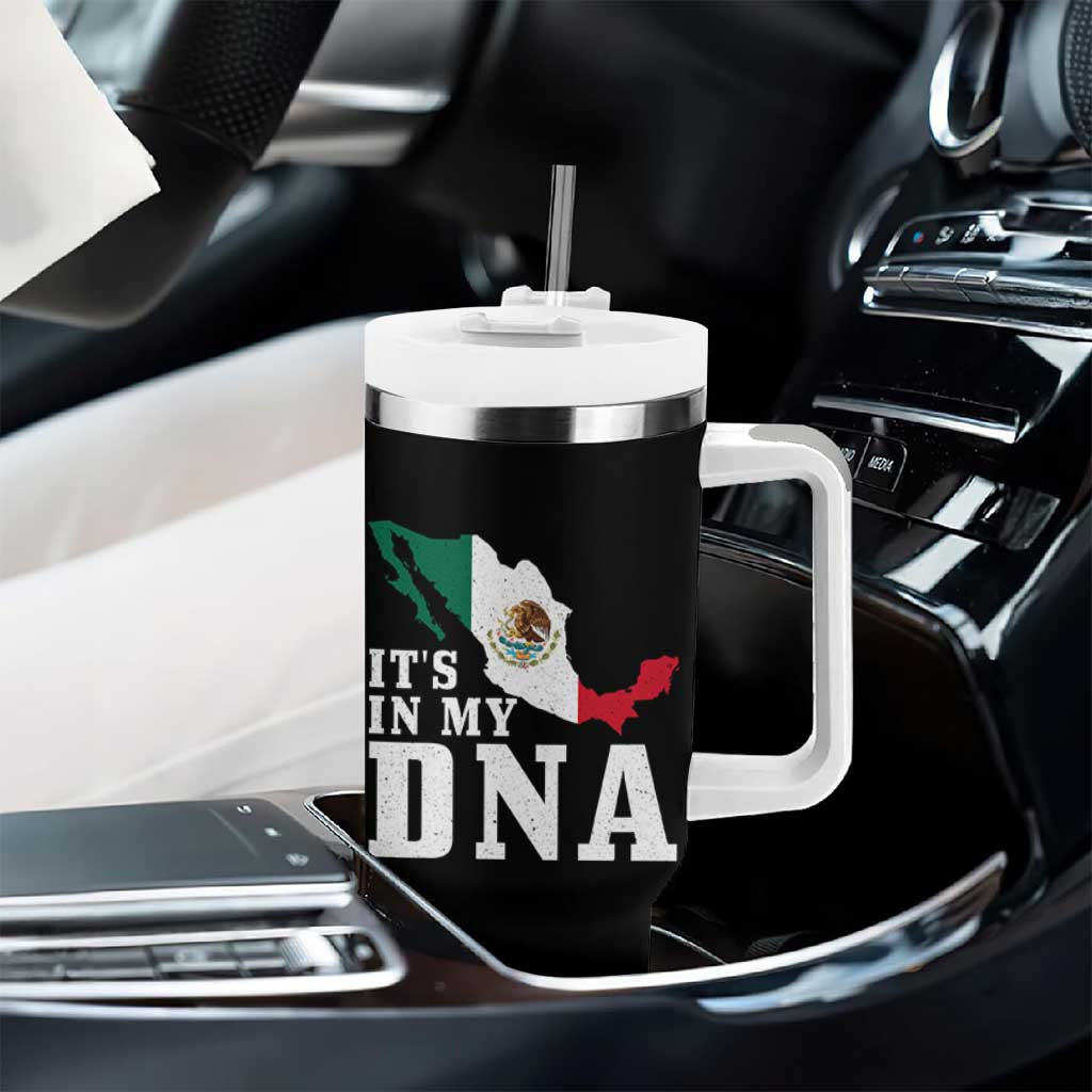 It's in My DNA Mexican Proud Hispanic Gift Mexico Flag Tumbler With Handle