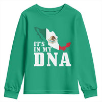 It's in My DNA Mexican Proud Hispanic Gift Mexico Flag Youth Sweatshirt