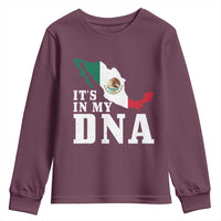 It's in My DNA Mexican Proud Hispanic Gift Mexico Flag Youth Sweatshirt