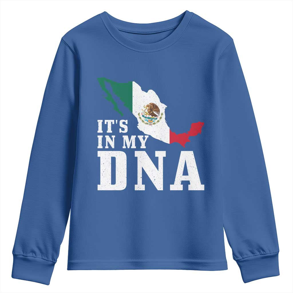 It's in My DNA Mexican Proud Hispanic Gift Mexico Flag Youth Sweatshirt