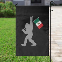 Bigfoot Rock On Hold Mexico Flag Sasquatch Believers Garden Flag