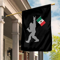 Bigfoot Rock On Hold Mexico Flag Sasquatch Believers Garden Flag