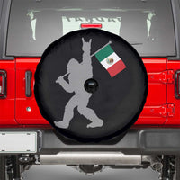 Bigfoot Rock On Hold Mexico Flag Sasquatch Believers Spare Tire Cover