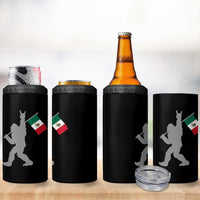 Bigfoot Rock On Hold Mexico Flag Sasquatch Believers 4 in 1 Can Cooler Tumbler