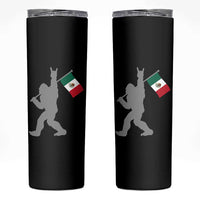 Bigfoot Rock On Hold Mexico Flag Sasquatch Believers Skinny Tumbler