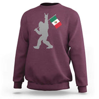 Bigfoot Rock On Hold Mexico Flag Sasquatch Believers Sweatshirt