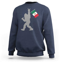 Bigfoot Rock On Hold Mexico Flag Sasquatch Believers Sweatshirt