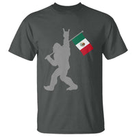 Bigfoot Rock On Hold Mexico Flag Sasquatch Believers T Shirt