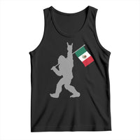 Bigfoot Rock On Hold Mexico Flag Sasquatch Believers Tank Top