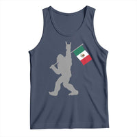 Bigfoot Rock On Hold Mexico Flag Sasquatch Believers Tank Top