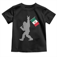 Bigfoot Rock On Hold Mexico Flag Sasquatch Believers Toddler T Shirt