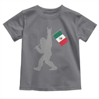 Bigfoot Rock On Hold Mexico Flag Sasquatch Believers Toddler T Shirt