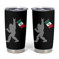 Bigfoot Rock On Hold Mexico Flag Sasquatch Believers Tumbler Cup