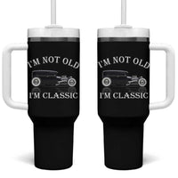 I'm Not Old I'm Classic Tumbler With Handle Traditional Hot Rod Sedan Tudor Fordor