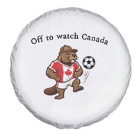 Off to Watch Canada Spare Tire Cover Patriotic Canadian Beaver Football Fan Gift