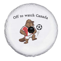 Off to Watch Canada Spare Tire Cover Patriotic Canadian Beaver Football Fan Gift