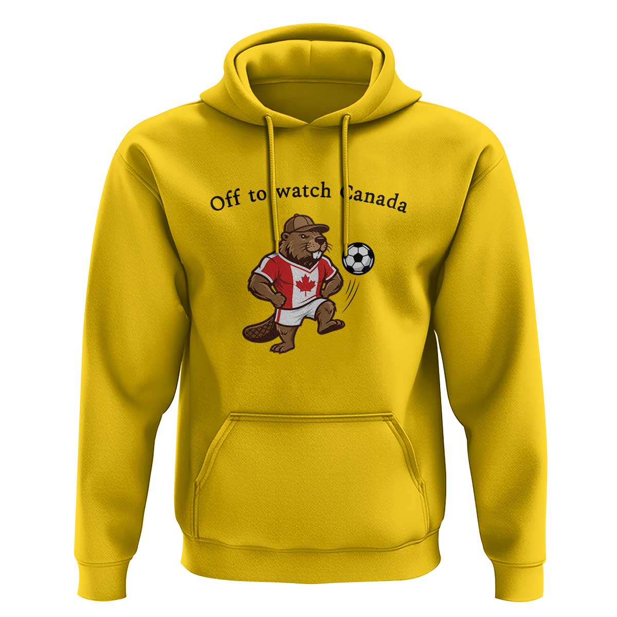 Off to Watch Canada Hoodie Patriotic Canadian Beaver Football Fan Gift