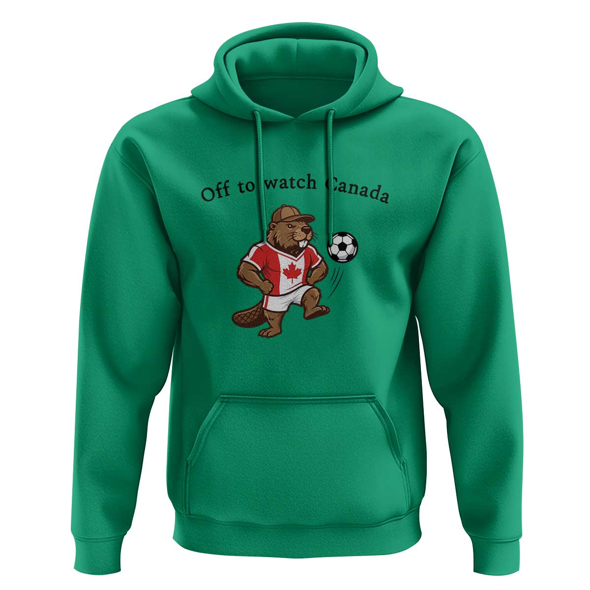 Off to Watch Canada Hoodie Patriotic Canadian Beaver Football Fan Gift