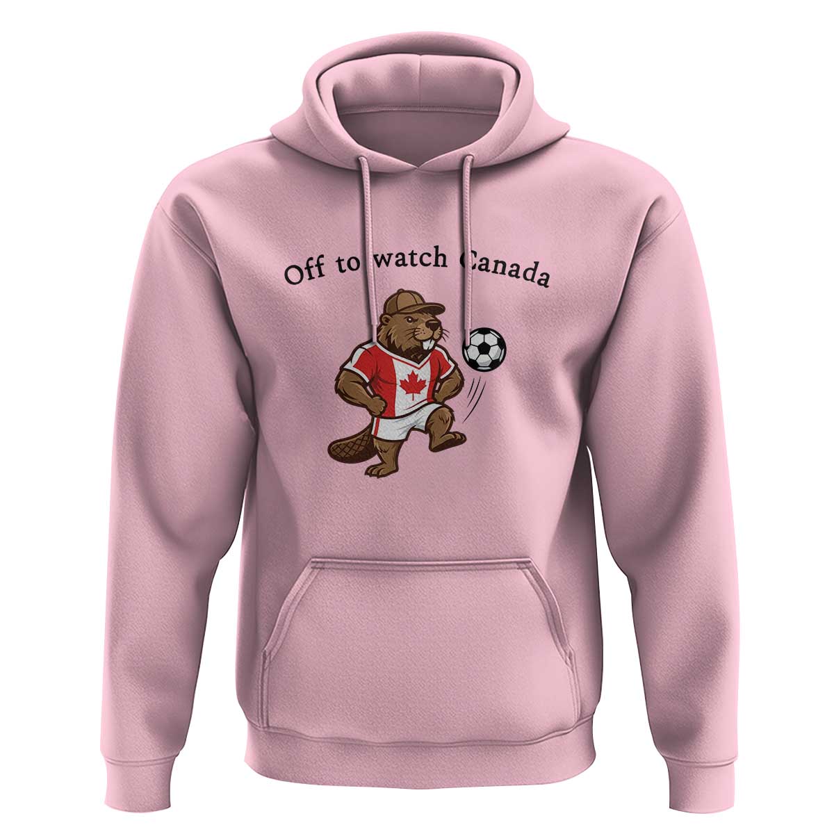 Off to Watch Canada Hoodie Patriotic Canadian Beaver Football Fan Gift