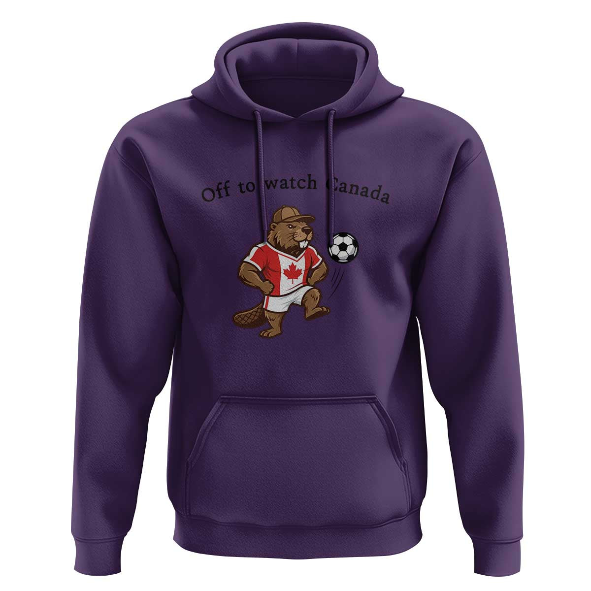 Off to Watch Canada Hoodie Patriotic Canadian Beaver Football Fan Gift