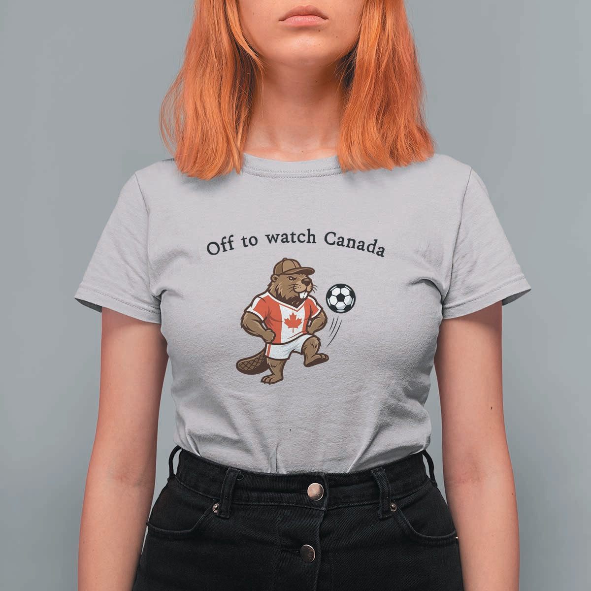 Off to Watch Canada T Shirt For Women Patriotic Canadian Beaver Football Fan Gift