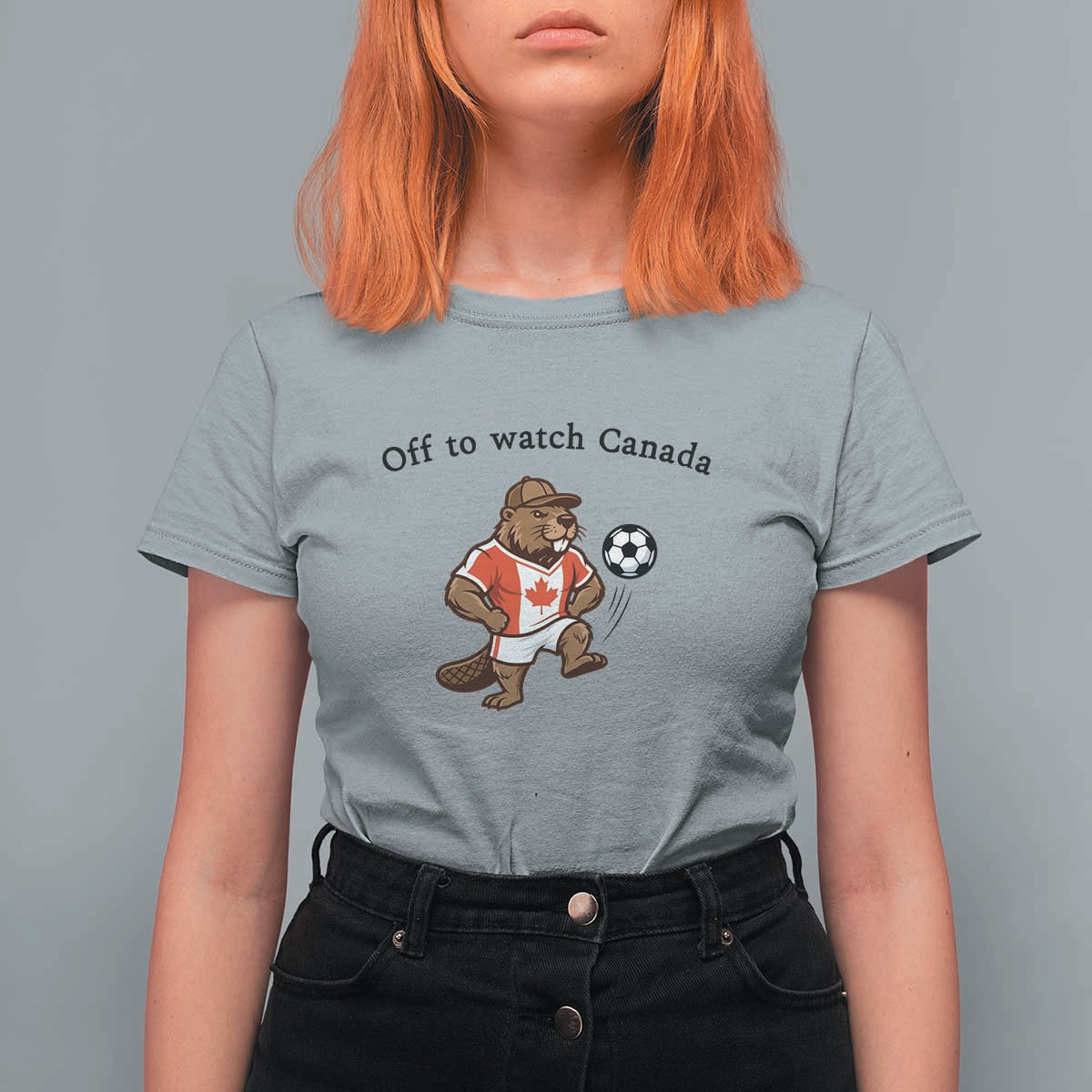Off to Watch Canada T Shirt For Women Patriotic Canadian Beaver Football Fan Gift
