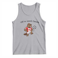 Off to Watch Canada Tank Top Patriotic Canadian Beaver Football Fan Gift