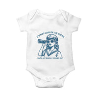 Funny Boat Captain Girl Baby Onesie It Is Not A Day On The Lake Until My Dinghy Comes Out - Wonder Print Shop
