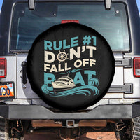 Funny Cruise Ship Spare Tire Cover Rule Number One Do Not Fall Off The Boat - Wonder Print Shop