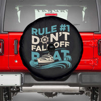 Funny Cruise Ship Spare Tire Cover Rule Number One Do Not Fall Off The Boat - Wonder Print Shop
