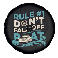 Funny Cruise Ship Spare Tire Cover Rule Number One Do Not Fall Off The Boat - Wonder Print Shop