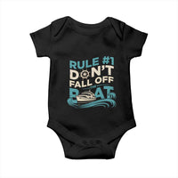 Funny Cruise Ship Baby Onesie Rule Number One Do Not Fall Off The Boat - Wonder Print Shop