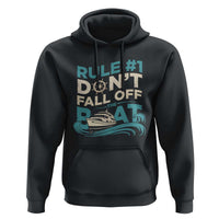 Funny Cruise Ship Hoodie Rule Number One Do Not Fall Off The Boat - Wonder Print Shop