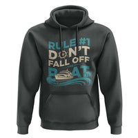 Funny Cruise Ship Hoodie Rule Number One Do Not Fall Off The Boat - Wonder Print Shop