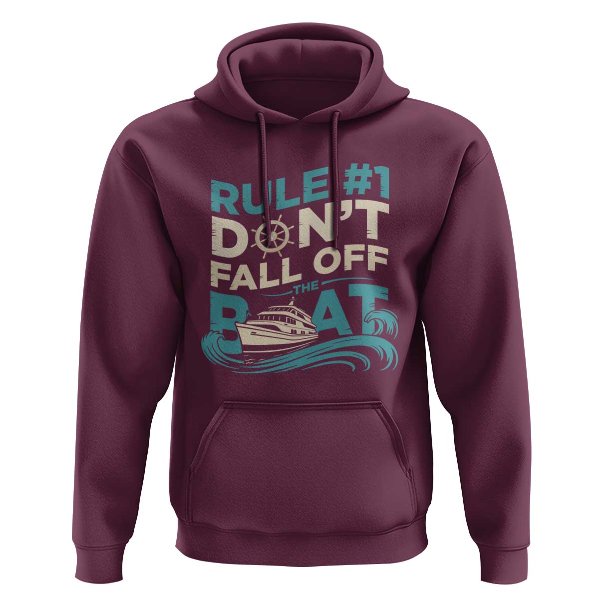 Funny Cruise Ship Hoodie Rule Number One Do Not Fall Off The Boat - Wonder Print Shop