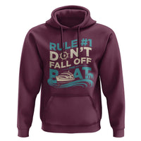 Funny Cruise Ship Hoodie Rule Number One Do Not Fall Off The Boat - Wonder Print Shop