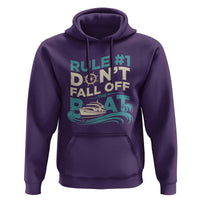 Funny Cruise Ship Hoodie Rule Number One Do Not Fall Off The Boat - Wonder Print Shop