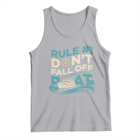 Funny Cruise Ship Tank Top Rule Number One Do Not Fall Off The Boat - Wonder Print Shop