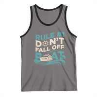 Funny Cruise Ship Tank Top Rule Number One Do Not Fall Off The Boat - Wonder Print Shop