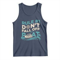 Funny Cruise Ship Tank Top Rule Number One Do Not Fall Off The Boat - Wonder Print Shop