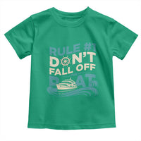 Funny Cruise Ship Toddler T Shirt Rule Number One Do Not Fall Off The Boat - Wonder Print Shop
