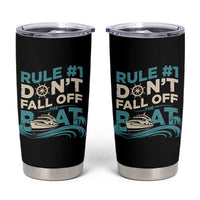 Funny Cruise Ship Tumbler Cup Rule Number One Do Not Fall Off The Boat - Wonder Print Shop